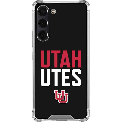 University of Utah Interlocking U Galaxy S24 FE Clear Case